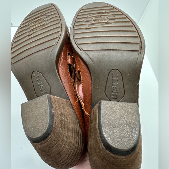 Born Paya Woven Leather Mules British Tan Size 9 - Picture 6 of 9